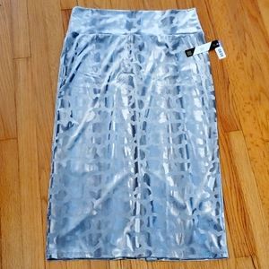 Lularoe Elegant Ivy Velvet Skirt XL NWT